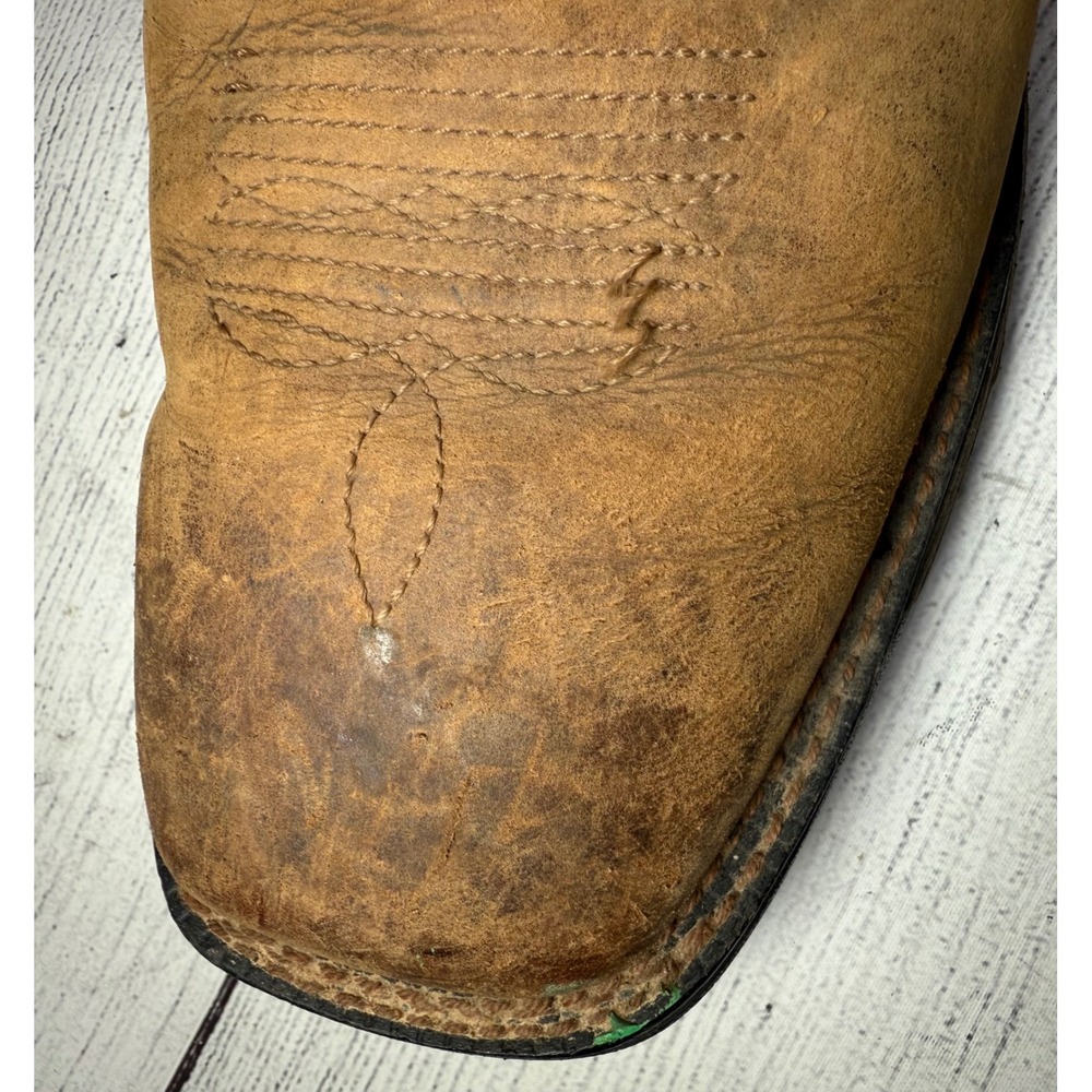 Ariat Mens 11 D Brown‎ Leather Flame Western Cowboy Boots Style 10010891 - Picture 8 of 9